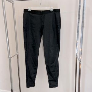 Eileen Fisher Organic Cotton Stretch Jean Leggings in Black Size Large